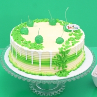 Green Chery Leaf Cake
